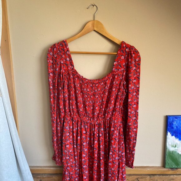 Eshakti square-neck floral dress with pockets - size 8 - Picture 2 of 5